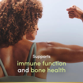 Nature's Bounty Calcium 1200mg avec Vitamine D3 sur fond neutre