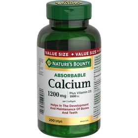 Nature's Bounty Calcium 1200mg gélules dans l'emballage