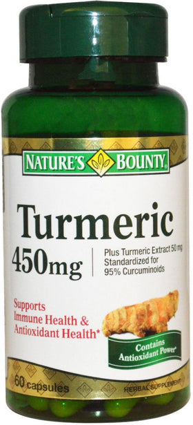 Nature's Bounty Capsules de Curcuma 60 unités vue avant