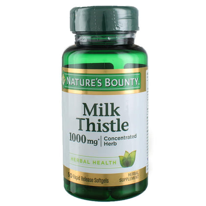 Nature's Bounty Chardon-Marie 1000 mg gélules souples, vue avant