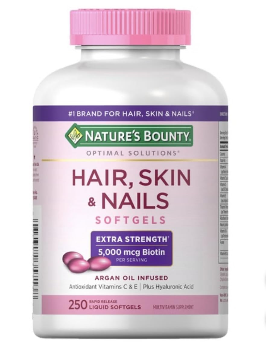 Nature's Bounty Cheveux, Peau et Ongles 250 gélules avant