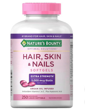 Nature's Bounty Cheveux, Peau et Ongles 250 gélules avant