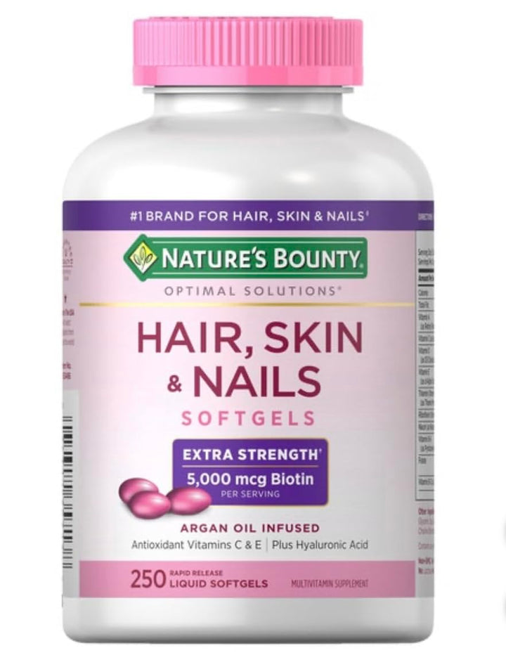 Nature's Bounty Cheveux, Peau et Ongles 250 gélules avant