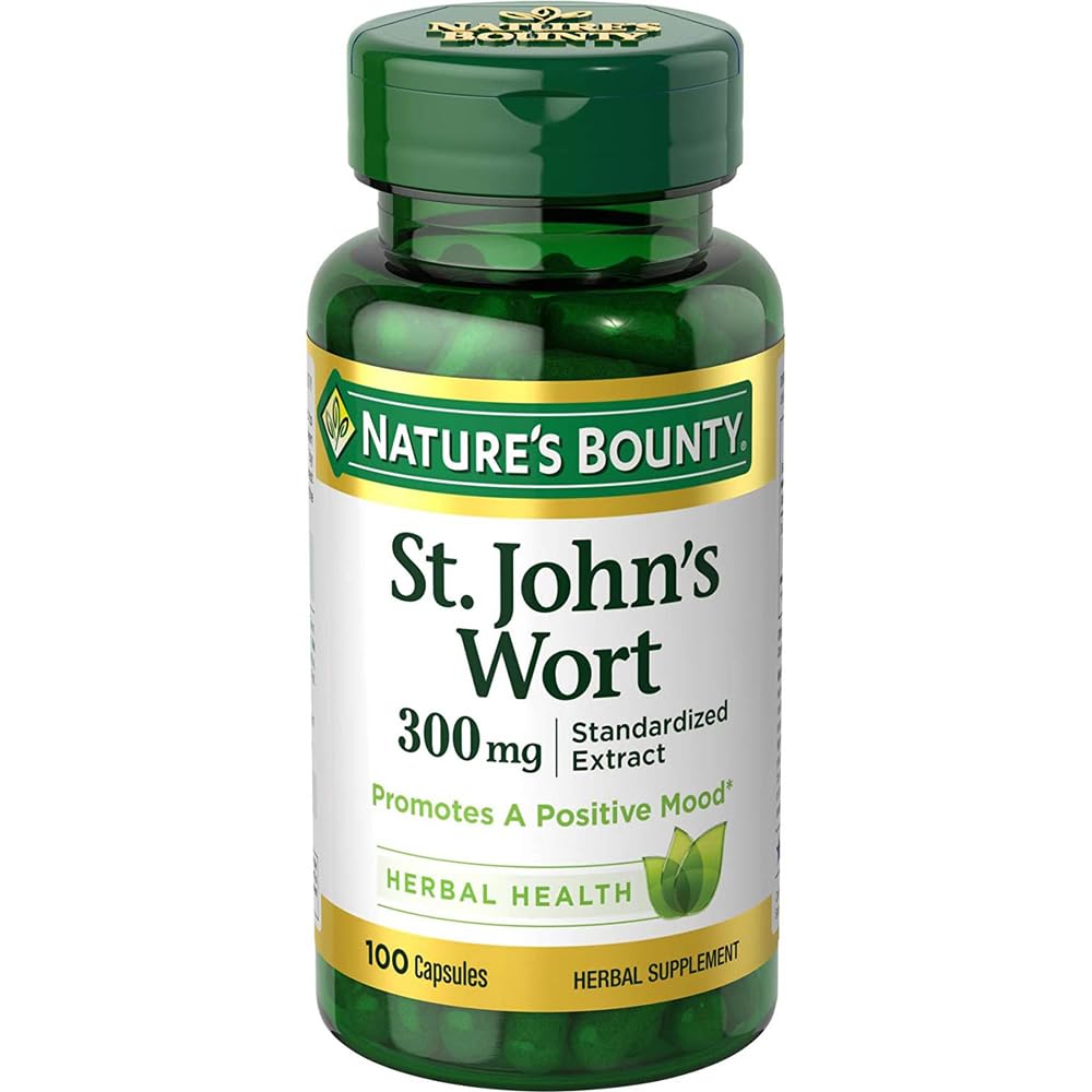 Nature's Bounty Complément Alimentaire Millepertuis 300mg 100 Capsules vue de face