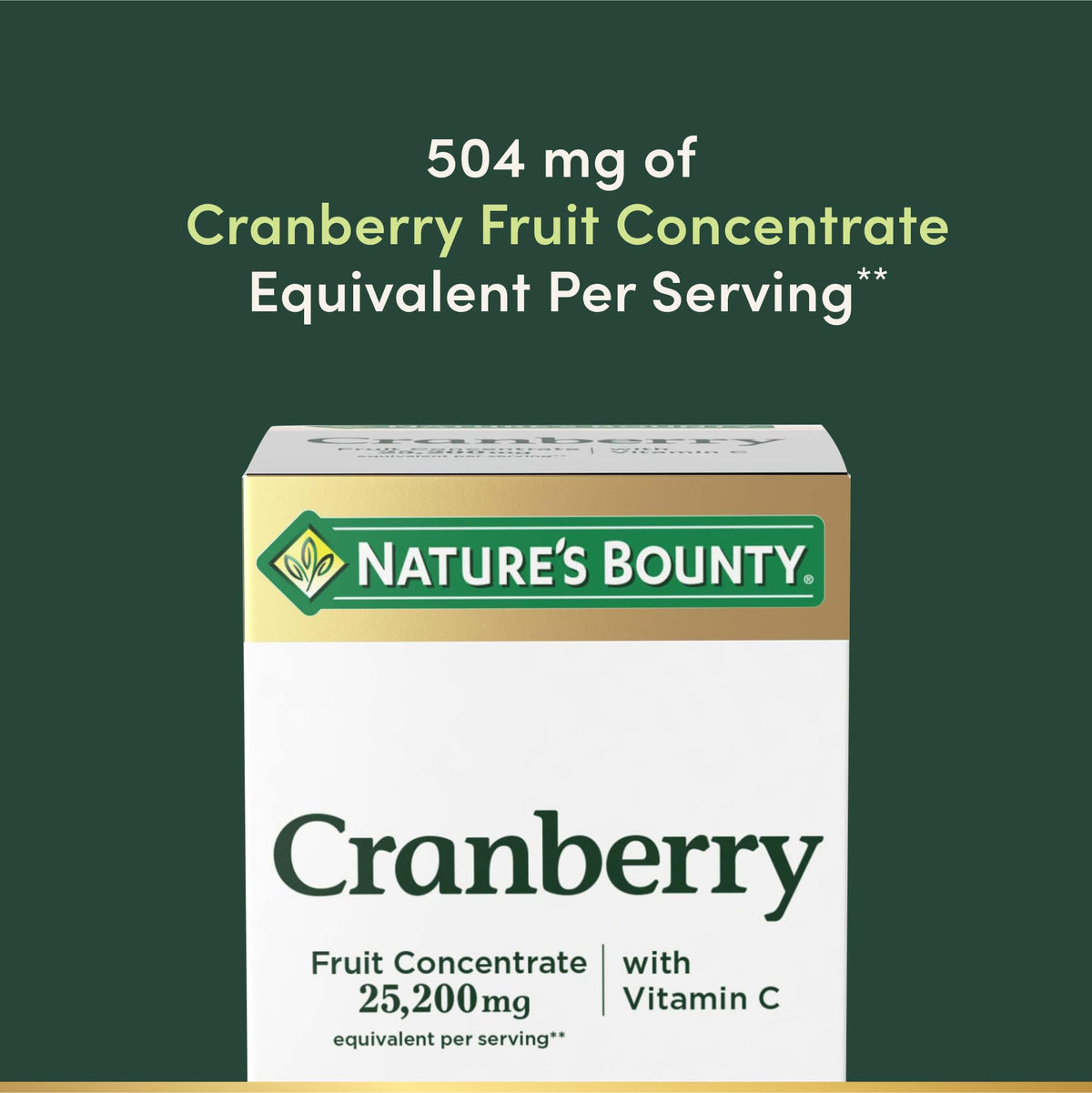 Nature's Bounty Cranberry 25 200 mg Gélules - Gélule individuelle