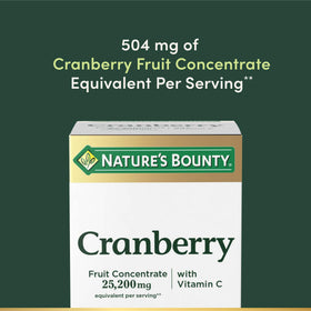 Nature's Bounty Cranberry 25 200 mg Gélules - Gélule individuelle