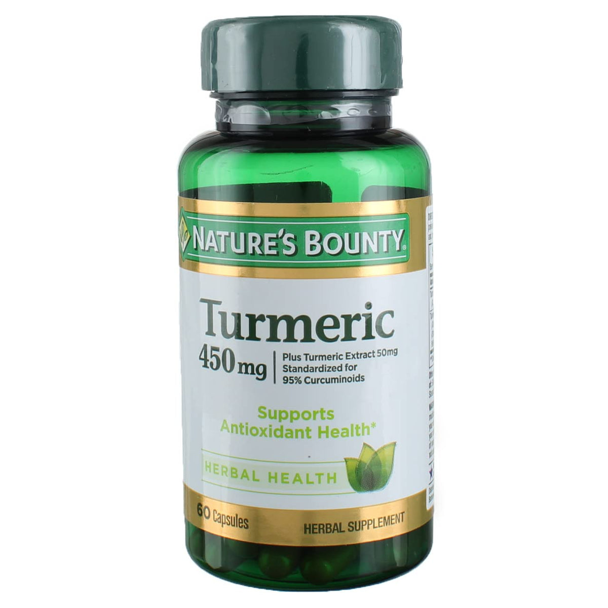 Nature's Bounty Curcuma 450 mg capsules pack de 3