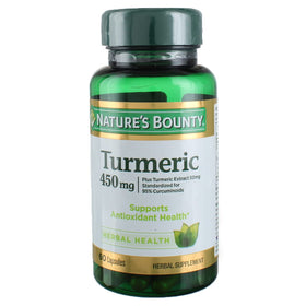 Nature's Bounty Curcuma 450 mg capsules pack de 3