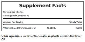 Nature's Bounty D3 10 000 UI - pack de 2 flacons