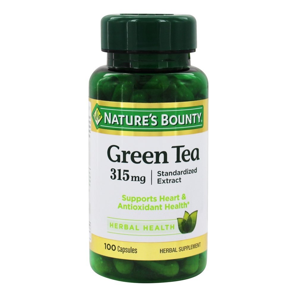 Nature's Bounty Extrait de Thé Vert 315mg devant de la boîte