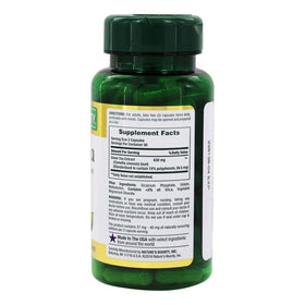 Nature's Bounty Extrait de Thé Vert capsules vues de dessus