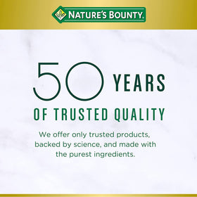 Nature's Bounty Fer 28 mg 90 capsules sur une table