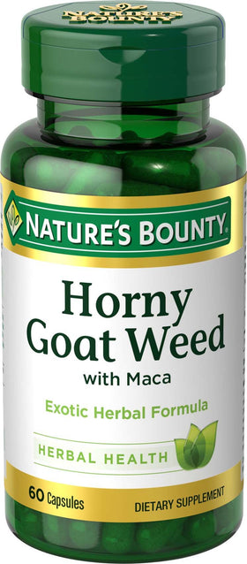 Nature's Bounty Horny Goat Weed 60 Capsules, vue avant