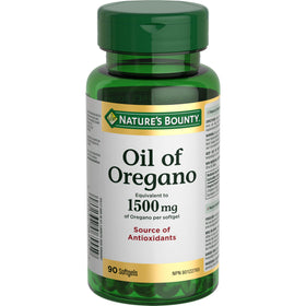 Nature's Bounty Huile d'Origan 1500 mg gélules liquides avant