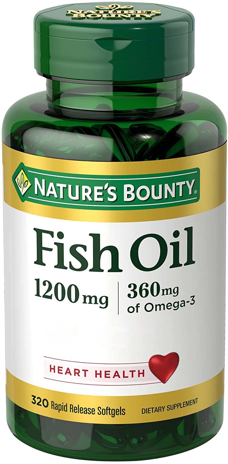 Nature's Bounty Huile de Poisson 200 capsules vue de face