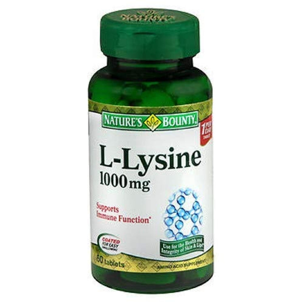 Nature's Bounty L-Lysine 240 comprimés pack de 4 vue de face