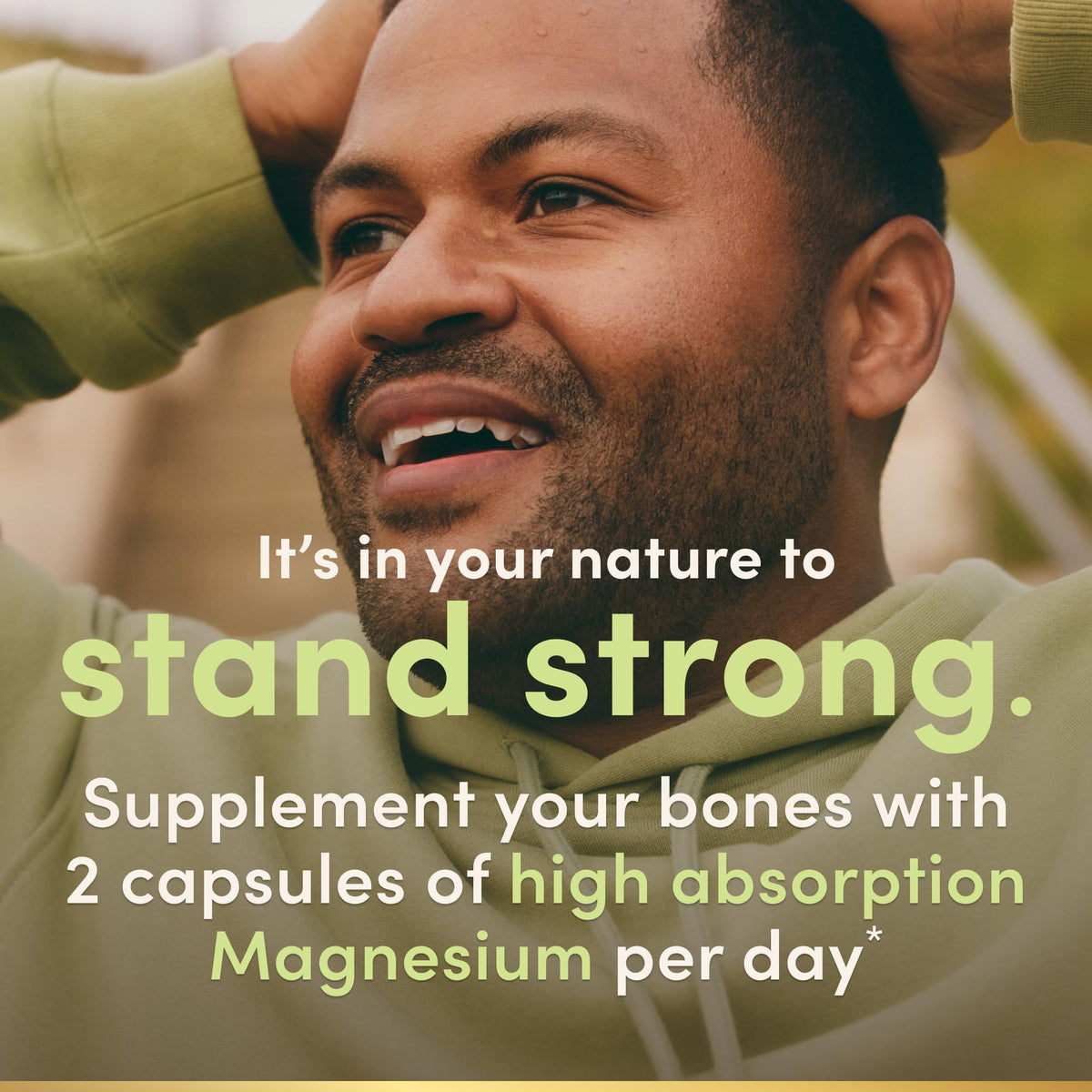 Nature's Bounty Magnésium Glycinate 240 mg arrière de la bouteille
