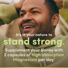 Nature's Bounty Magnésium Glycinate 240 mg arrière de la bouteille