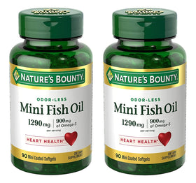 Nature's Bounty Mini Fish Oil Softgels Pack de 2 vue avant
