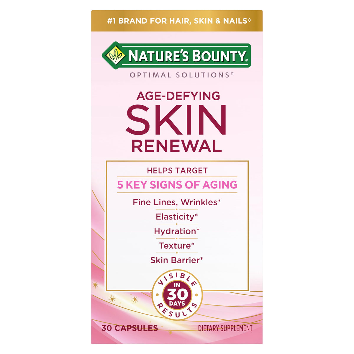 Nature's Bounty Optimal Solutions 30 capsules vue de face