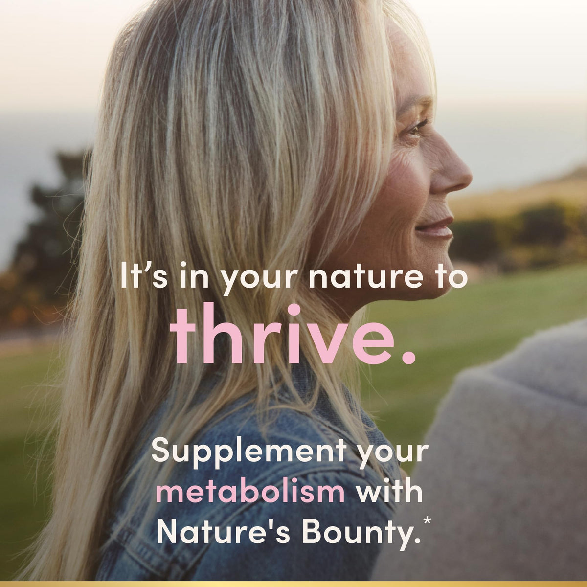 Nature's Bounty Optimal Solutions Métabolisme capsules sur fond blanc