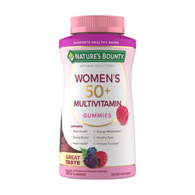 Nature's Bounty Optimal Solutions Multivitamines Femmes 50+ 180 Gummies avant