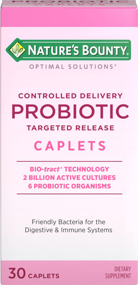 Nature's Bounty Optimal Solutions Probiotique 30 comprimés vue de face