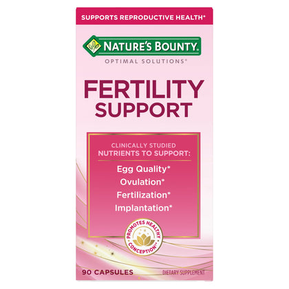 Nature's Bounty Optimal Solutions Soutien Fertilité 90 capsules vue de face
