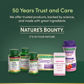 Nature's Bounty Probiotique Acidophilus, étiquette détaillant les ingrédients