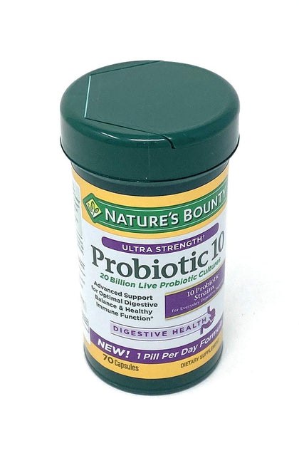 Nature's Bounty Probiotique Ultra Force 10, 70 capsules, vue avant