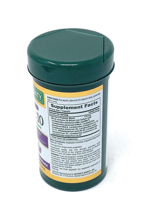 Nature's Bounty Probiotique Ultra Force 10, capsules sur fond blanc