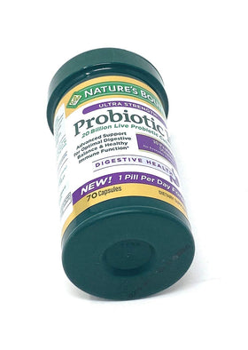 Nature's Bounty Probiotique Ultra Force 10, vue de côté avec étiquette