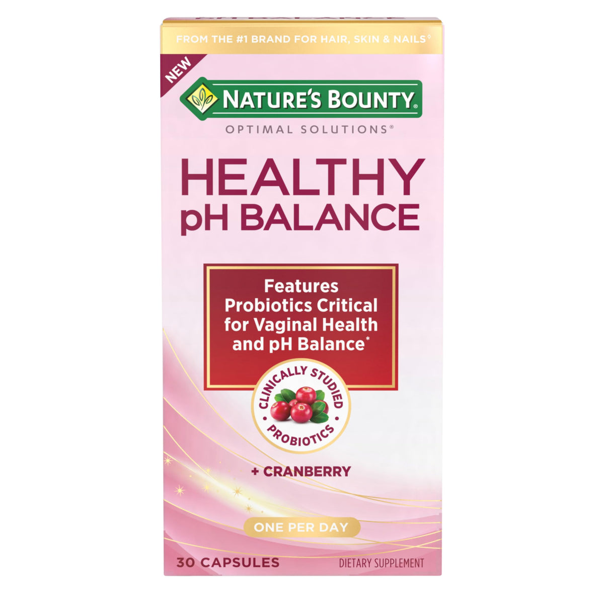 Nature's Bounty Probiotiques pour Femmes 30 Capsules Végétariennes vue avant