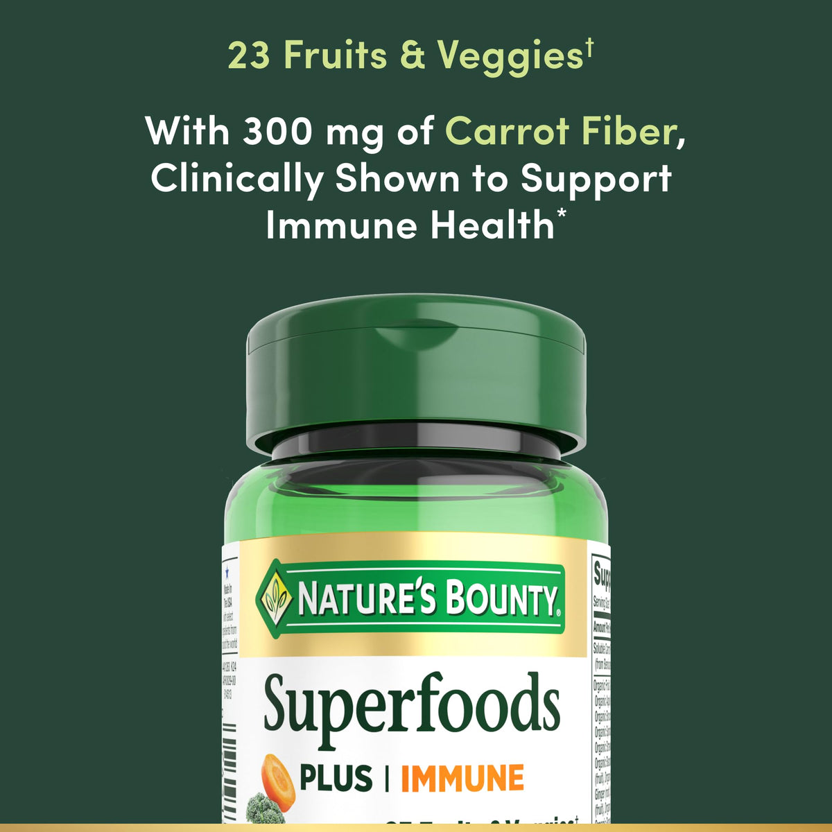 Nature's Bounty Superfoods Plus daily wellness, boîte avec étiquette