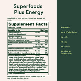 Nature's Bounty Superfoods Plus Energy 30 Capsules en main
