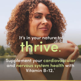 Nature's Bounty Vitamine B12 1000MCG comprimé, gros plan