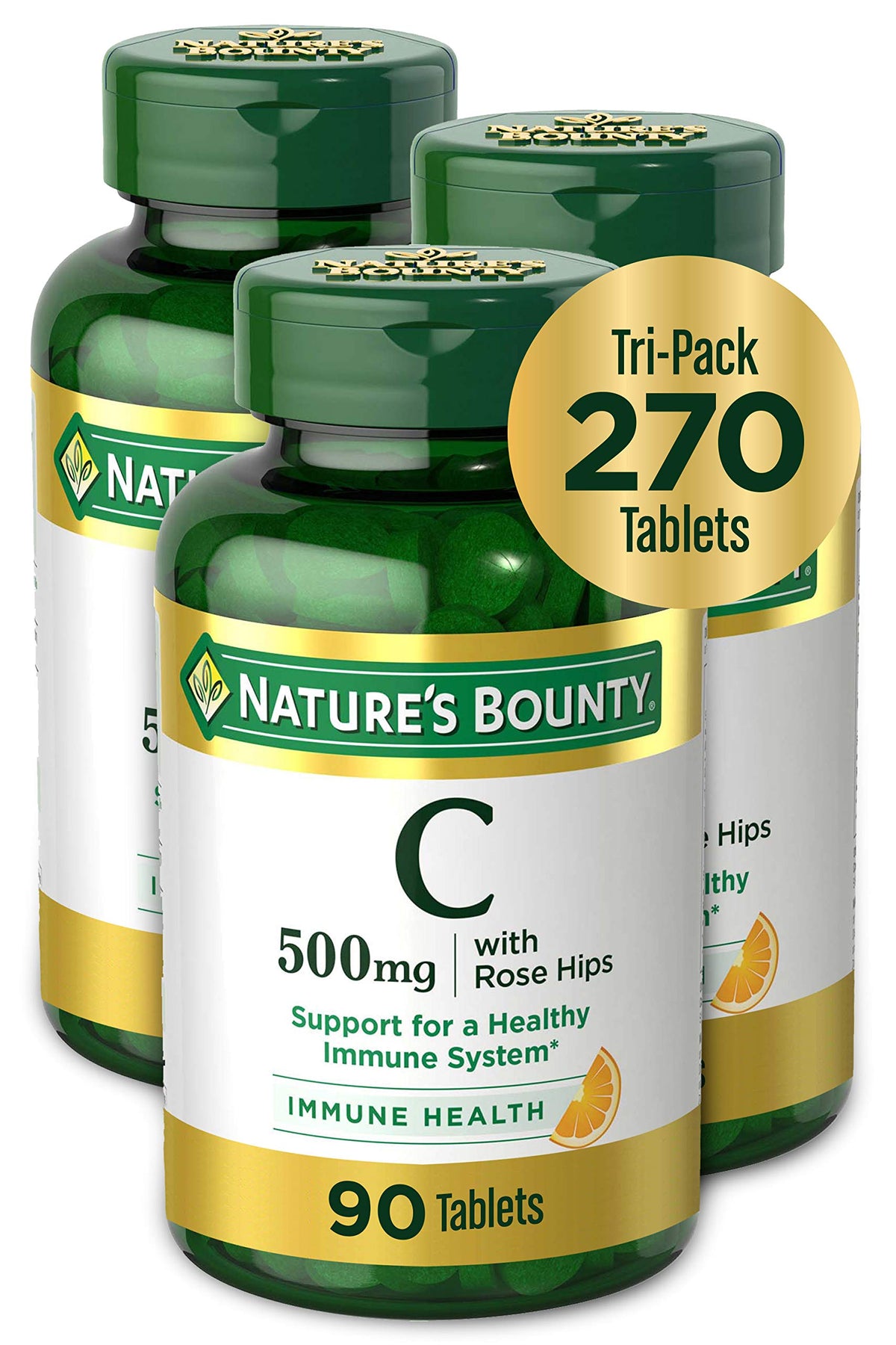 Nature's Bounty Vitamine C 500 mg 270 comprimés vue de face