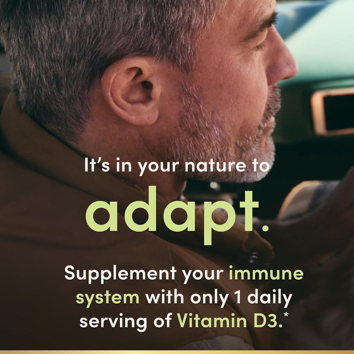 Nature's Bounty Vitamine D3 5000 UI, gélules sur une table