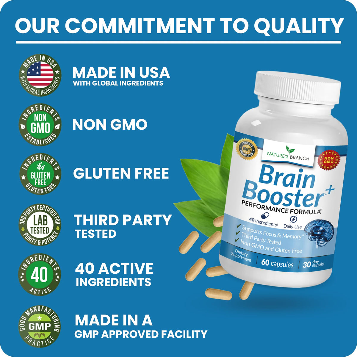 NATURE'S BRANCH Complément Alimentaire 40 en 1 style de vie