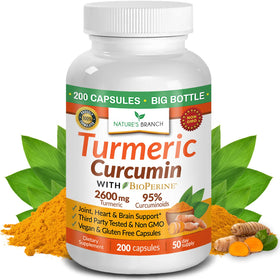 NATURE'S BRANCH Complément Curcuma 2600mg, vue de face