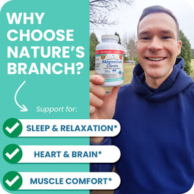 NATURE'S BRANCH Magnésium Citrate 400mg étiquette du produit