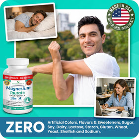 NATURE'S BRANCH Magnésium Taurate 400mg informations nutritionnelles