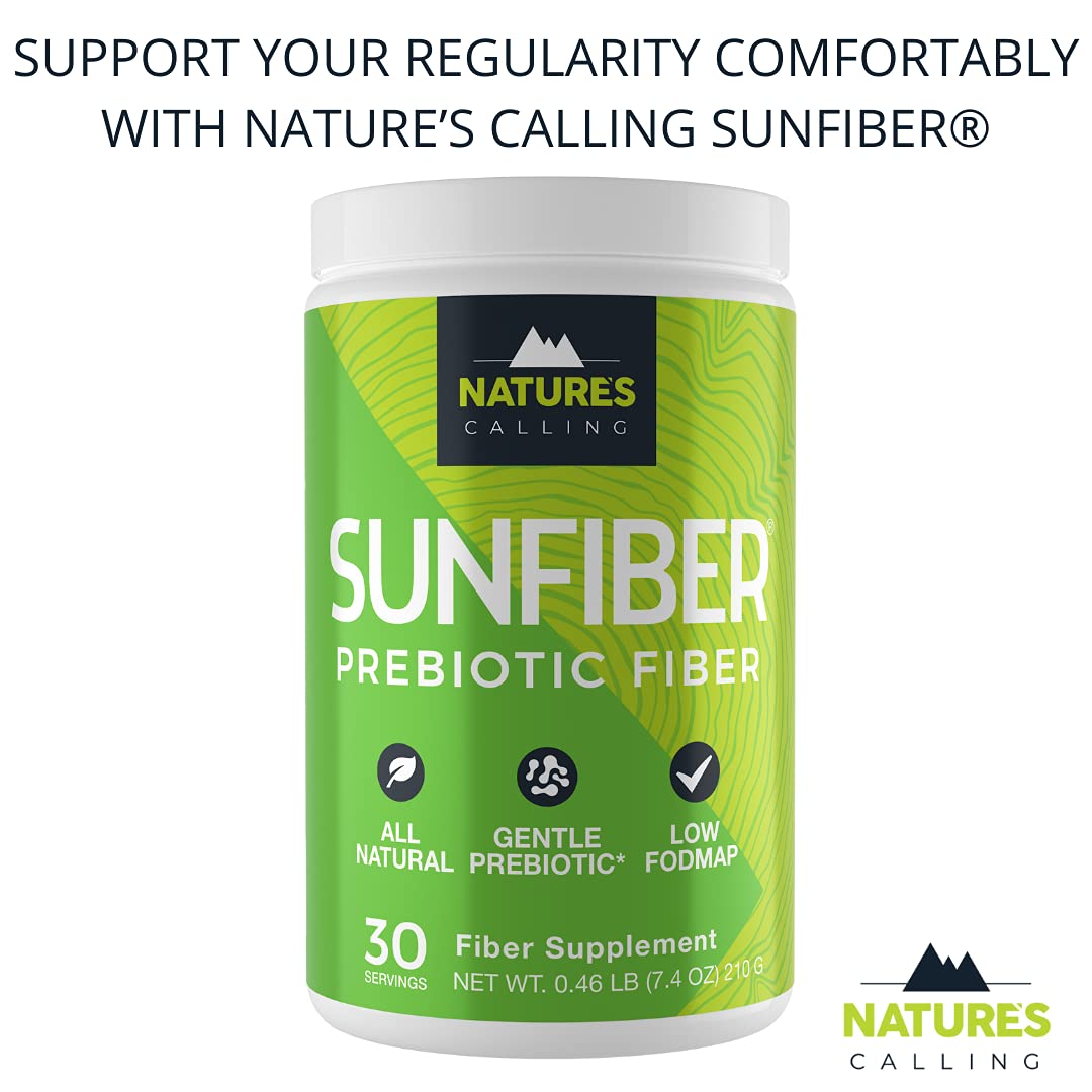 NATURE'S CALLING Sunfiber Fibre Soluble poudre dans un verre