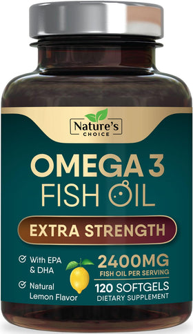 Nature's Choice Huile de Poisson Omega 3 2400mg vue de face