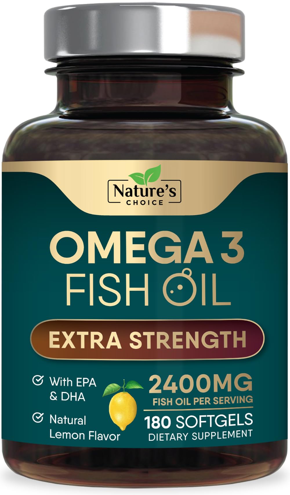 Nature's Choice Omega 3 Huile de Poisson 2400mg boîte avant