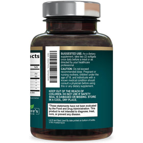Nature's Choice Omega 3 Huile de Poisson 2400mg gélules avec verre d'eau