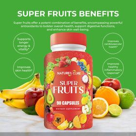 Nature's Core Complément Alimentaire Fruits et Légumes, 90 gélules par flacon
