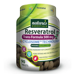 NATURE'S ESSENTIALS Resvératrol 500mg comprimés vue avant