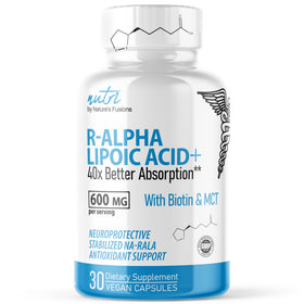 Nature's Fusions Acide Alpha-Lipoïque 600mg 30 capsules vue avant