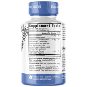 Nature's Fusions Complément Alimentaire NMN 300mg, gélules en gros plan